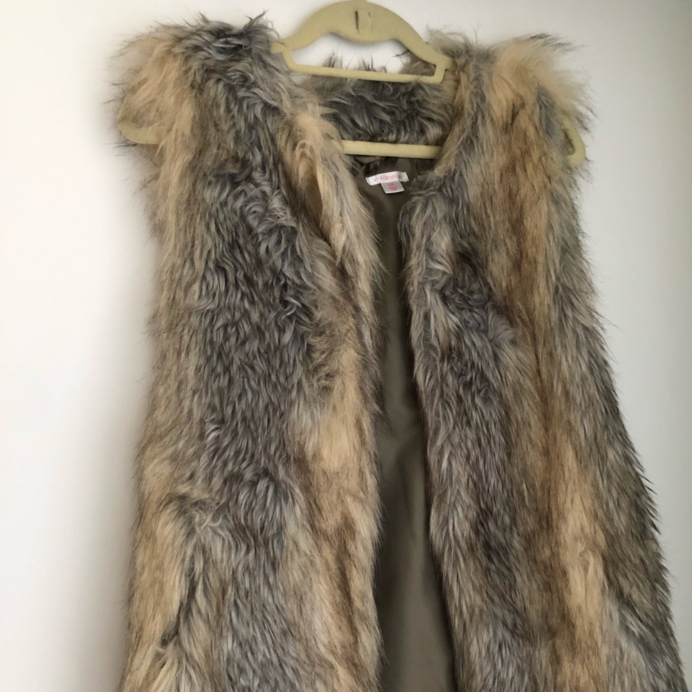 Faux fur vest